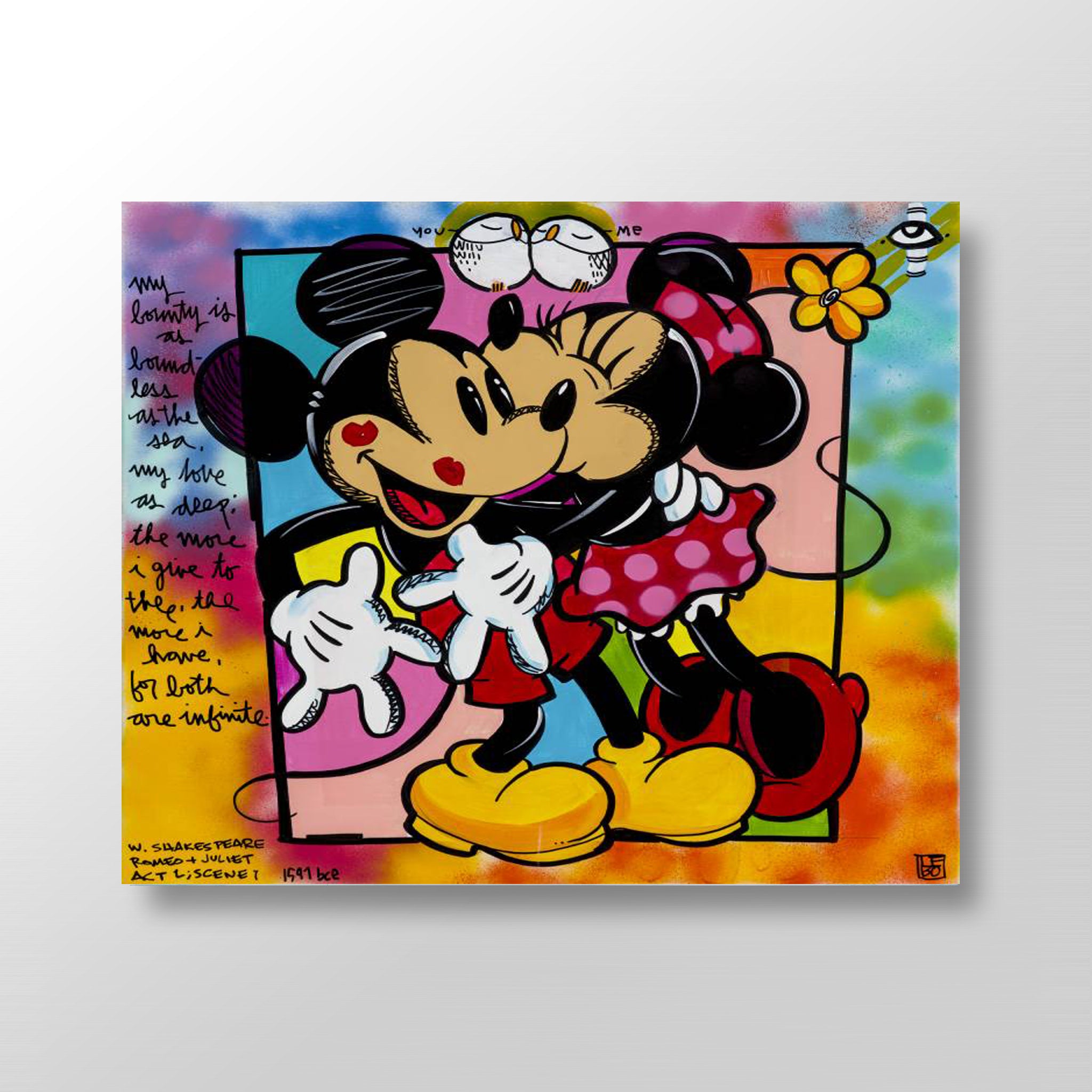 Romeo and Juliet, You and Me - Lebo Brushed Aluminum Artbond